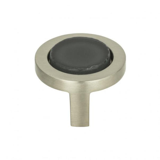 Spa Black Round Knob