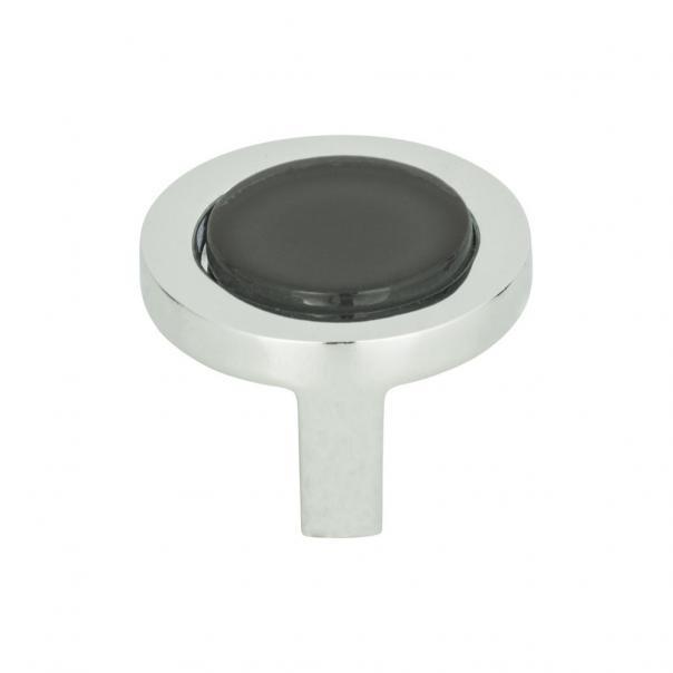 Spa Black Round Knob