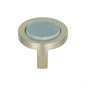 Spa Blue Round Knob