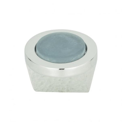Spa Blue Round Knob