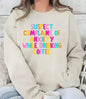 Suspect Anxiety Drinking Coffee Crew Sweatshirt