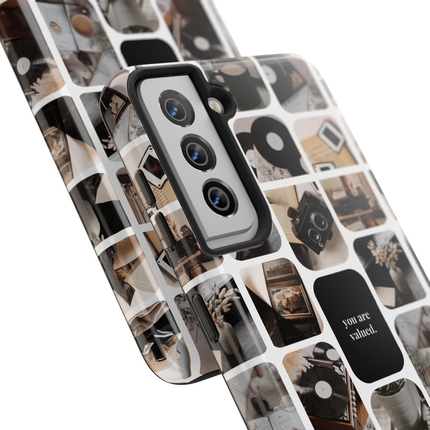 Retro Collage Phone Case - You Are Valued, Durable Protection for Your Device, Thoughtful Gift for Friends & Family, Perfect for Any [...]