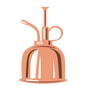Copper Spray Bottle Plant Sticker (clear)