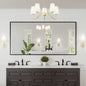 Eviva Black Black Metal Framed Mirror