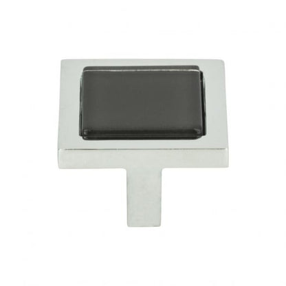 Spa Black Square Knob
