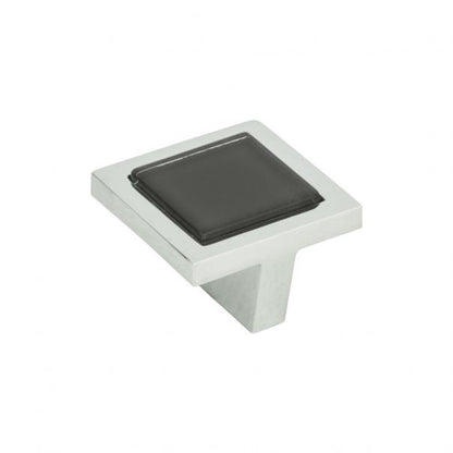 Spa Black Square Knob