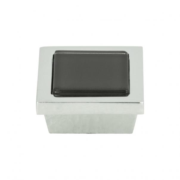 Spa Black Square Knob