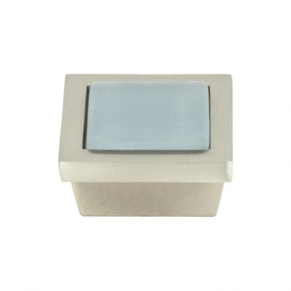 Spa Blue Square Knob