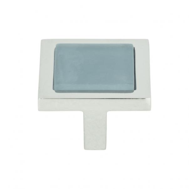 Spa Blue Square Knob