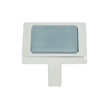 Spa Blue Square Knob
