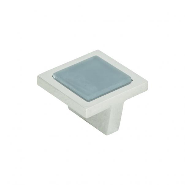 Spa Blue Square Knob