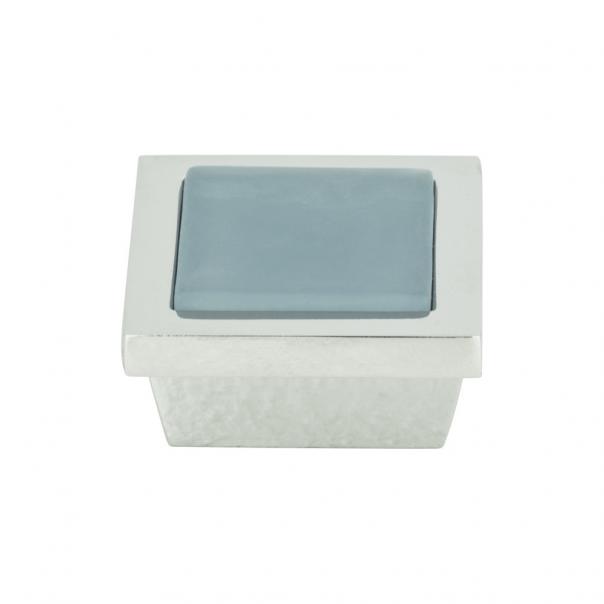 Spa Blue Square Knob