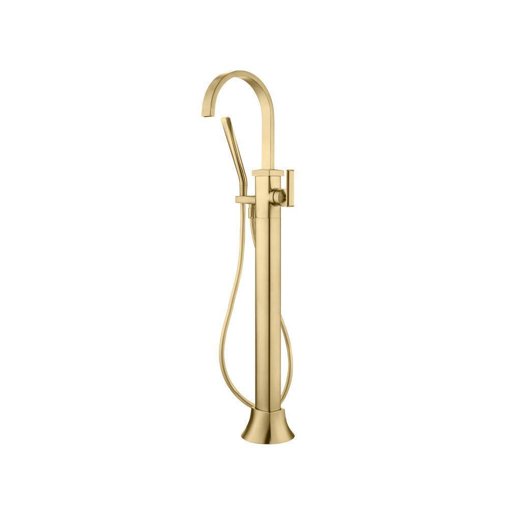 Flusso 230.1170 Freestanding Floor Mount Bathtub/Tub Filler With Hand Shower