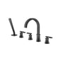 Flusso 230.2420 Five Hole Deck Mounted Roman Tub Faucet With Hand Shower