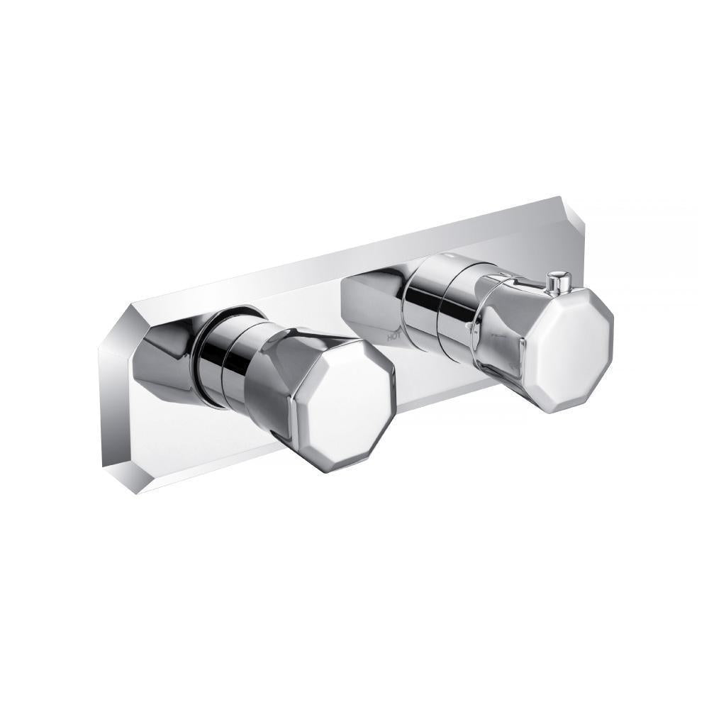 Flusso 230.2705 3/4" Horizontal Thermostatic Shower Valve & Trim - 3 Output