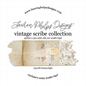 Vintage Scribe 'Transcripts' Premium Satin Die Cut Washi 35mm
