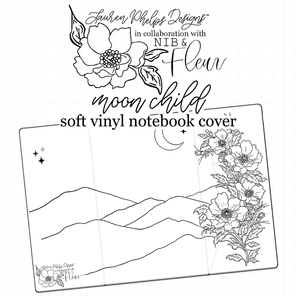Moon Child Planner Cover collab with Nib & Fluer