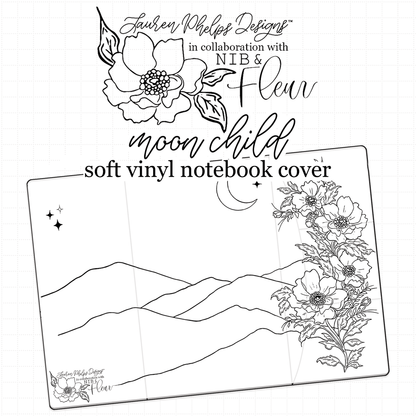 Moon Child Planner Cover collab with Nib & Fluer