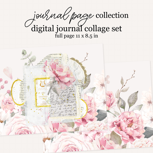 Digital Grand Park Way Journal Collage Set