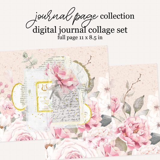 Digital Grand Park Way Journal Collage Set