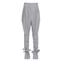 Winter Baggy Pants Unique Cross Lace up Women Loose Slimming All Matching Straight Casual Pants