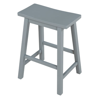Farmhouse Rustic 2-piece Counter Height Wood Kitchen Dining Stools | Home Decor | Kitchen + Metal