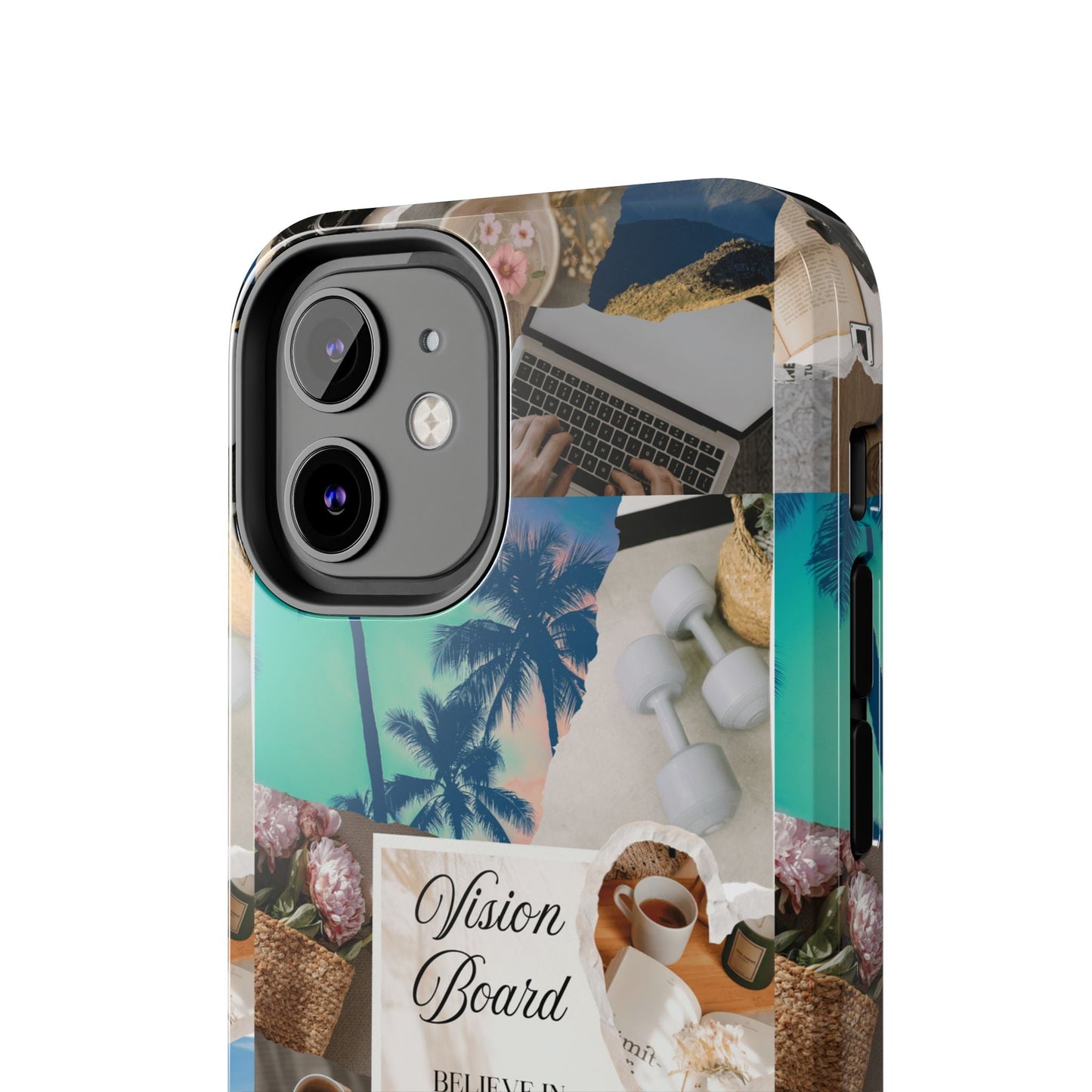 Inspiring Vision Board Phone Case, Motivational Tough Case, Adventurous Gift for Her, Self-Care, Dream Big, Unique Phone Accessory