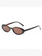 Retro Oval Cat-Eye Sunglasses