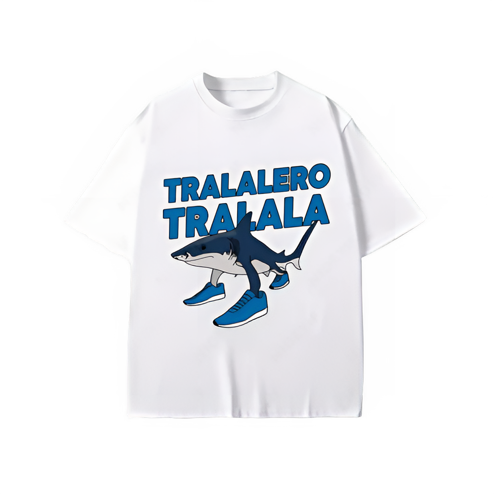 Tralalero Tralala Funny Shark Meme T-shirt Gifts Women's Fashion Gothic Vintage T-shirts Casual T Shirt