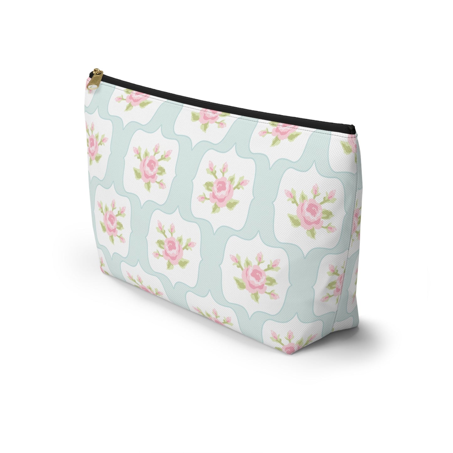 Customizable: Chic Floral Accessory Pouch, Makeup Bag, Cosmetic Case, Toiletries Organizer, Gift for Her