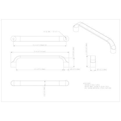 96 mm Center-to-Center Satin Nickel Brenton Cabinet Pull
