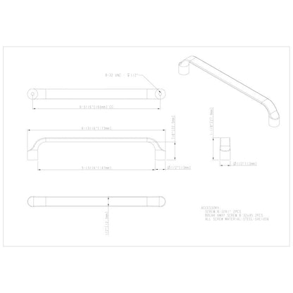 96 mm Center-to-Center Satin Nickel Brenton Cabinet Pull