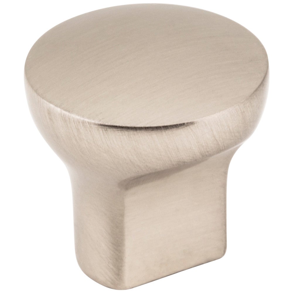 1" Diameter Satin Nickel Round Brenton Cabinet Knob