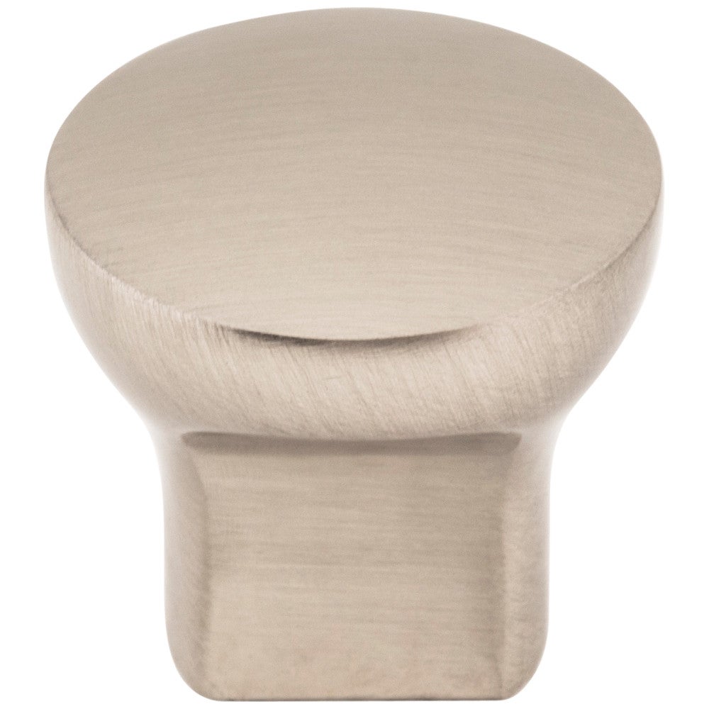 1" Diameter Satin Nickel Round Brenton Cabinet Knob