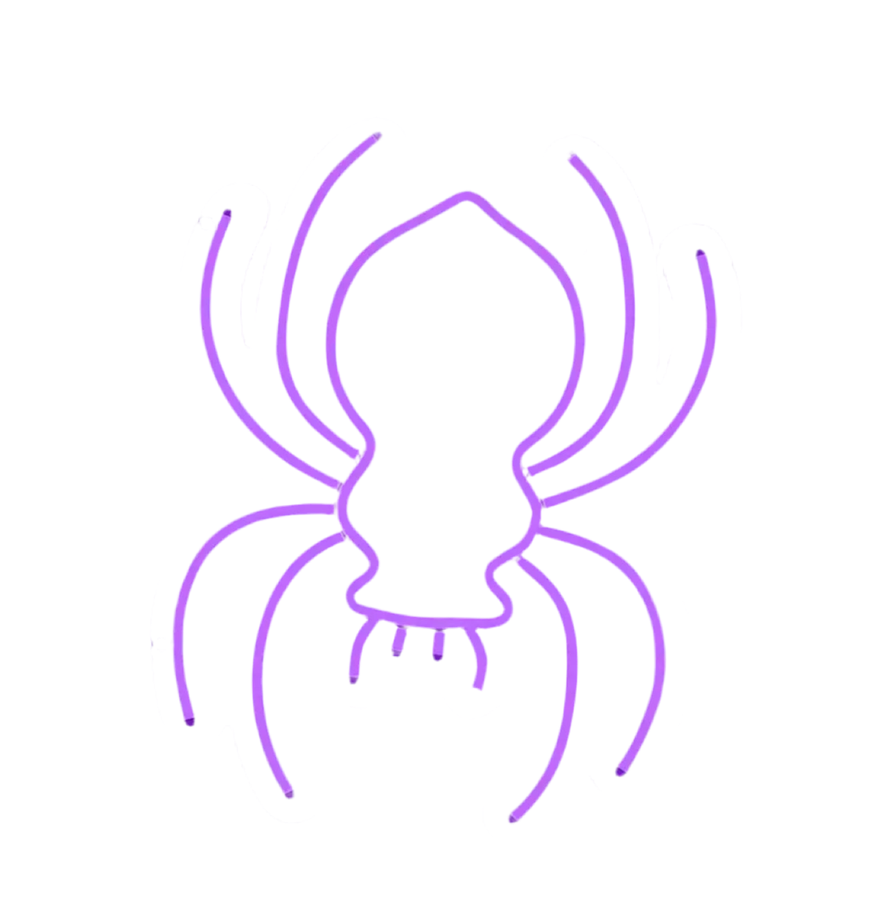 13” Halloween Spider Neon Sign