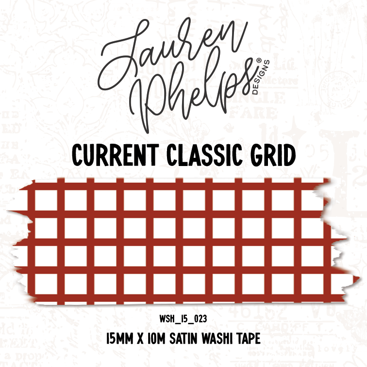 Current Classic Grid 15mm washi