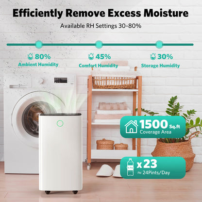 24 Pints Dehumidifier D4212B