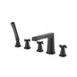 Flusso 240.2420 Five Hole Deck Mounted Roman Tub Faucet With Hand Shower
