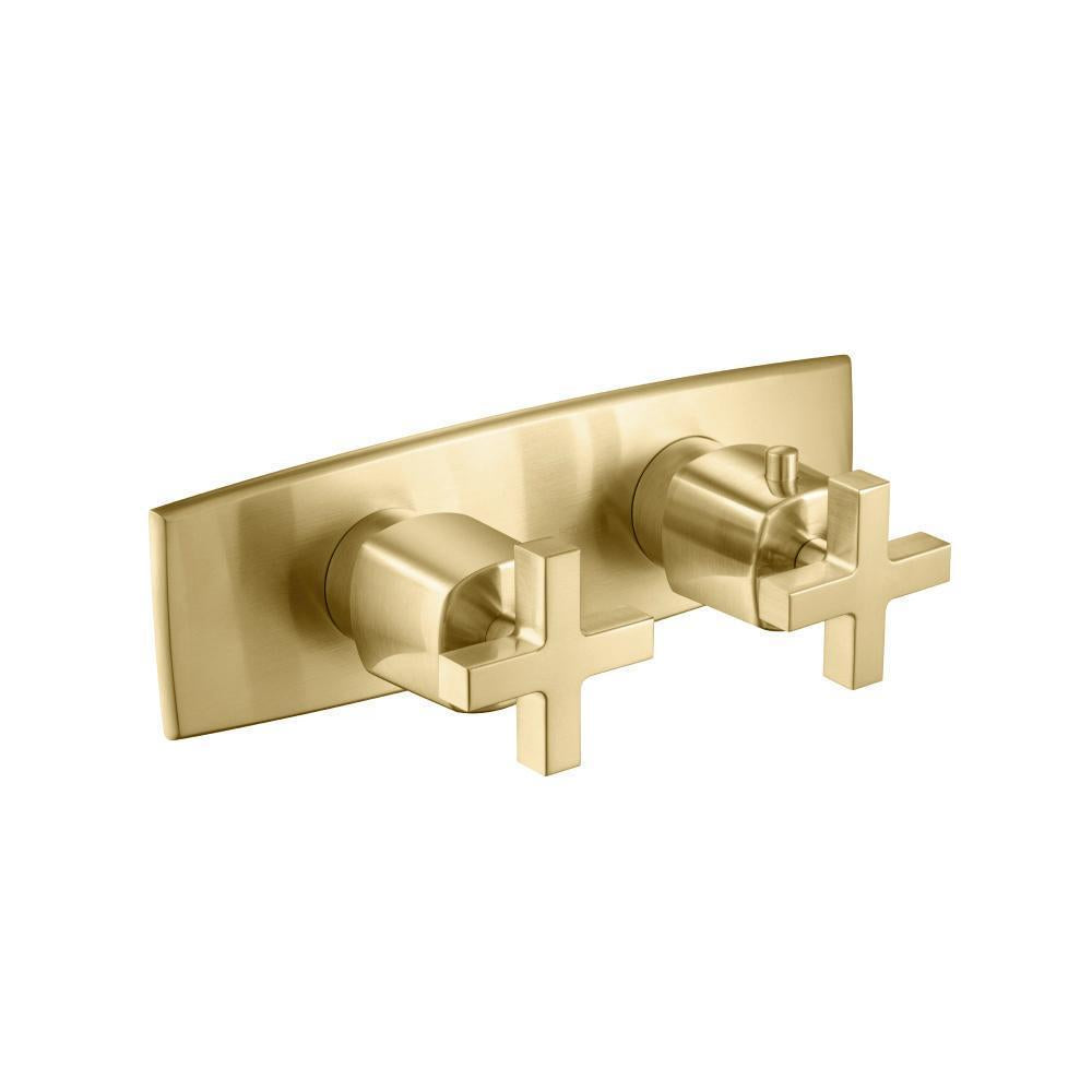 Flusso 240.2705 3/4" Horizontal Thermostatic Shower Valve & Trim - 3 Output