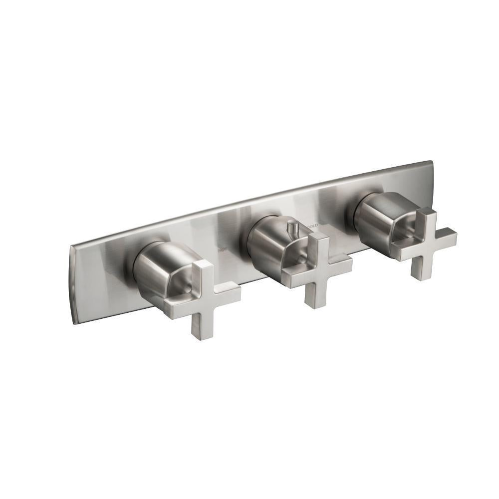 Flusso 240.2715T Trim For Horizontal Thermostatic Valve with 2 Volume Controls