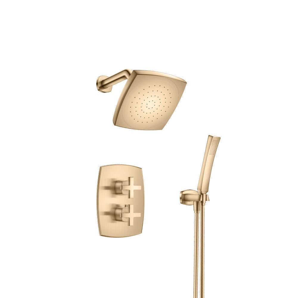 Flusso 240.7050 Two Output Shower Set With Shower Head And Hand Held