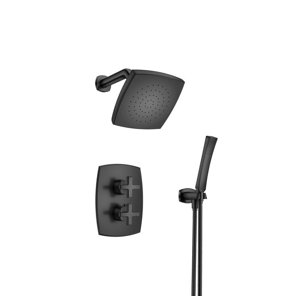 Flusso 240.7050 Two Output Shower Set With Shower Head And Hand Held