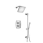 Flusso 240.7100 Two Output Shower Set With Shower Head, Hand Held And Slide Bar