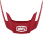 100% Altec Visor - Deep Red - XS/S 89025-00003