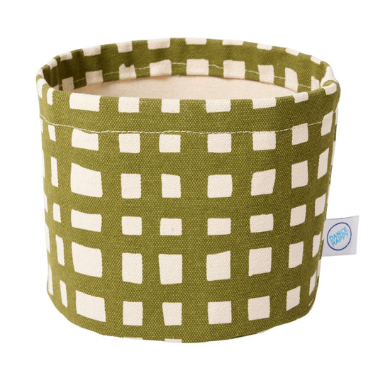 Grid Round Bin/Canvas Planter