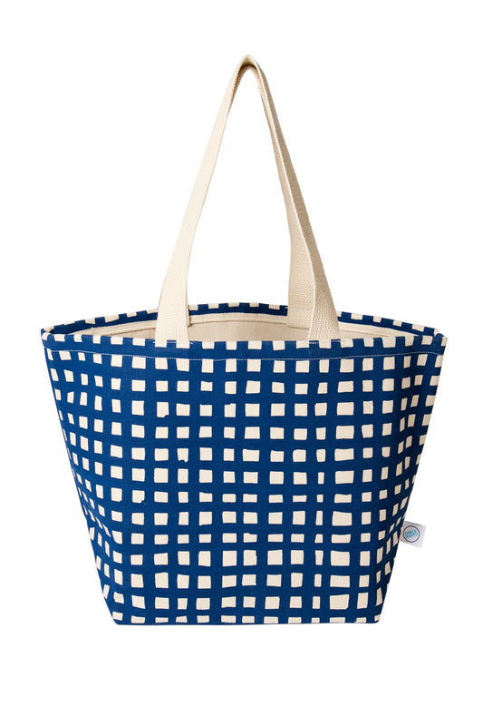 Grid Wide Tote
