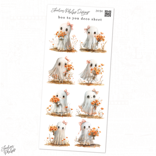 Boo To You | Deco Sheet