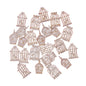 24Pcs/lot Natural Birdcage Wooden Scrapbooking