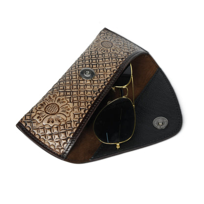 Vintage Floral Sunglass Case