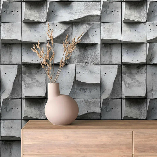 Sculpted Concrete Wave Wall